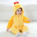 Umorden-Costume de poussin jaune pour bébé garçon et fille combinaison kigurumi confortable pour