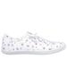 Skechers Women's BOBS B Cute - Painted Petals Slip-On Shoes | Size 10.0 | White | Textile/Metal | Vegan | Machine Washable