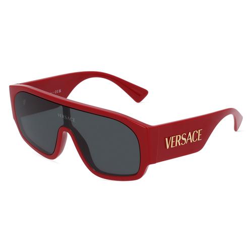 Versace VE4439 Damen-Sonnenbrille Vollrand Monoscheibe Kunststoff-Gestell, rot