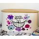 Alice in wonderland Cheshire Cat we're all mad here wooden top bread bin