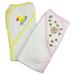 Bambini Infant Hooded Bath Towel (Pack Of 2) 100% Cotton in Yellow | 6 W in | Wayfair 021-Pink--021-Yellow