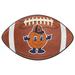 Brown 33 x 21 x 0.5 in Kitchen Mat - FANMATS Syracuse_Syracuse Orange Football Rug - 20.5In. X 32.5In. Plastic | 33 H x 21 W x 0.5 D in | Wayfair