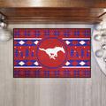 Red 30 x 19 x 0.25 in Kitchen Mat - FANMATS SMU_SMU Mustangs Holiday Sweater Starter Mat Accent Rug - 19In. X 30In. Plastic | Wayfair 32701