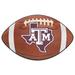 Brown 33 x 21 x 0.5 in Kitchen Mat - FANMATS Texas A&M_Texas A&M Aggies Football Rug - 20.5In. X 32.5In. Plastic | 33 H x 21 W x 0.5 D in | Wayfair