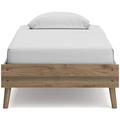 Signature Design by Ashley Aprilyn Low Profile Platform Bed Wood in Brown | 15.28 H x 40.63 W x 76.06 D in | Wayfair EB1187-111