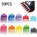 Professional Hair Clipper Guards Guides 10 Color Coded Cutting Guides Combs Replacement Guards Set for Wahl Clippers/Trimmers
