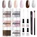 Makartt 6 Colors Dip Powder Nail Kit - Nude Collection Dip Powder Starter Kit Liquid Set Base Top Coat Activator Brush Saver 0.35Oz