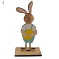 Easter Ornament Cartoon DIY Wood Desktop Decoration Easter Rabbit Ornament