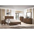 Winston Porter Jahnyia Cherry Panel Bedroom Set Special 4 Bed Dresser Mirror Nightstand Wood in Brown | Full | Wayfair