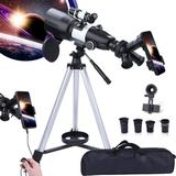 DEWIN Telescope for Kids Beginners Adults 70mm Aperture 400mm Focal Length Telescope 3 Rotatable Eyepieces Refractor Telescope with Tripod
