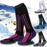1 Pair Winter Men Women Outdoor Sports Snowboard Cotton Thermal Warm Long Ski Socks
