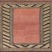 Ahgly Company Indoor Square Abstract Brown Red Southwestern Area Rugs 6 Square