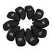 10Pcs/Pack Meshy Golf Iron Covers set includes 10pcs: 3 7 8 9.P S A It only -sided number worked for right hand - black