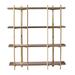 Everly Quinn 71" H x 63" W Standard Bookcase Wood in Brown | 71 H x 63 W x 13.5 D in | Wayfair 9C1B827357DB4E6CA23D11A566AF9795