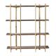 Everly Quinn 71" H x 63" W Standard Bookcase Wood in Brown | 71 H x 63 W x 13.5 D in | Wayfair 9C1B827357DB4E6CA23D11A566AF9795