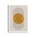 AllModern Perfect Point Yellow by The MIUUS STUDIO Wood Framed Wall Art Print Paper in Brown/Gray | 21 H x 15 W x 1 D in | Wayfair