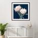 Red Barrel Studio® King Proteas by Isabelle Z Wood Framed Wall Art Print Paper in Black/Blue/Green | 41 H x 41 W x 1 D in | Wayfair