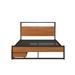17 Stories Full/Double Storage Platform Bed Metal in Black | 39 H x 55.6 W x 82.3 D in | Wayfair 98C8AC03AF4F4737ADB1F2B97751BAFD