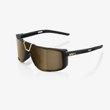 100% Eastcraft Sunglasses (OSFM Soft Tact Black / Gold Mirror Lens)