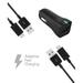 BlackBerry Curve 9350 Charger Micro USB 2.0 Cable Kit by Ixir (Car Charger + Cable) True Digital Adaptive Fast Charging uses dual voltages for up to 50% faster charging!