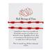 Kayannuo Christmas Clearance Knotted Red Rope Bracelet Length Lovers Paper Card Bracelet Bracelet