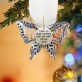 Kayannuo Christmas Decorations Christmas Clearance Christmas Creative Hollow Carving Exquisite Butterfly Memorial Family Pendant Christmas Tree Decoration Car Rearview Christmas Ornaments