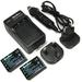 MaximalPower Battery and Charger for PENTAX D-LI7 Fuji NP-120 Optio 450 550 555 750 750Z MX MX4 (2 Battery+Charger)