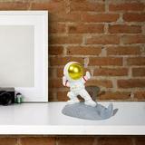 Cute Desktop Ph Holder Astronaut Sculpture Ornament Resin Crafts Universal Desk Ph Stand Bedroom Home Office Kitchen Decor Gold