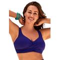 Plus Size Women's Twist Front Bikini Top by Swimsuits For All in Deep Sea (Size 24)