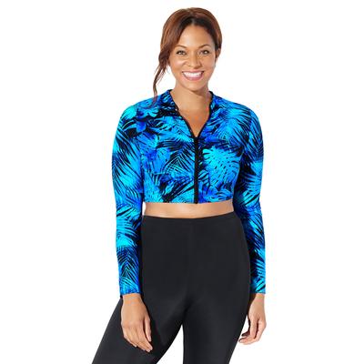 Plus Size Women's Chlorine Resistant Long Sleeved ...