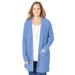 Plus Size Women's Daydream Waffle Knit Sweater by Catherines in French Blue (Size 3X)