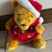 Disney Toys | Holiday Pooh Disney Store With Magical Lights And Music New! 2002 | Color: Red/Yellow | Size: 13 Inches
