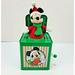 Disney Toys | Disney Mickey Mouse Santa Jack In The Box Deck The Halls Christmas 2014 Gemmy | Color: Green | Size: N/A