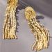 Anthropologie Jewelry | Anthropologie Tassel Gold & Rhinestone Earrings Nwt | Color: Gold | Size: Os