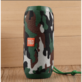 Bluetooth 60mm Speaker Diameter Wireless Waterproof Outdoor Stereo Bass USB/TF/FM Radio Loud Camouflage Green