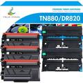 True Image Compatible Toner Cartridge & Drum Unit for Brother TN-880 TN880 DR-820 DR820 HL-L5000D L5100DN L5200DW L5200DWT(Black 3*Toner 2*Drum Unit)