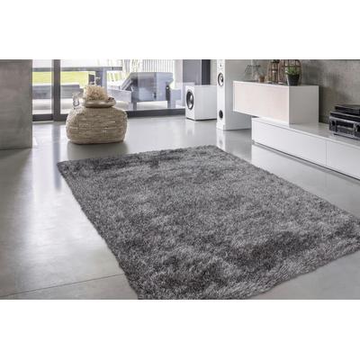 Hochflor-Teppich CALO-DELUXE "Masada 900", grau (grau, weiß), B:160cm H:40mm L:230cm, Kunstfaser, Teppiche, Wohnzimmer Image