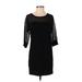 Splendid Casual Dress - Shift: Black Solid Dresses - Women's Size X-Small