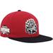 Men's Mitchell & Ness Red/Black Toronto Raptors Hardwood Classics Free Bird Snapback Hat