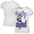 Girls Youth White Tampa Bay Lightning Mickey Mouse Go Team T-Shirt