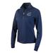 Women's Antigua Heather Navy Old Dominion Monarchs Action Quarter-Zip Pullover Sweatshirt