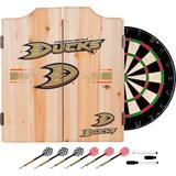 NHL Dart Cabinet Set with Darts and Board - 20.5" x 3.5" x 24.75"