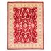 ECARPETGALLERY Hand-knotted Chobi Red Wool Rug - 9'0 x 11'9