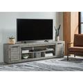 Signature Design by Ashley Naydell TV Stand for TVs up to 88" Wood in Brown/Green | 24.92 H x 92 W x 18 D in | Wayfair BM283347