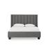 Birch Lane™ Cannes Wingback Bed Upholstered/Metal/Polyester/Linen in Gray | 52 H x 64 W x 82 D in | Wayfair FF88501C31044A1DAE63D53CCFB0CB86