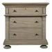 Canora Grey Alondrea Three Drawer Night Stand Wood in Brown/Gray | 32.5 H x 32 W x 20 D in | Wayfair 469D6DA67A234D8E8764B0807E4816E3