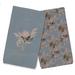 Bayou Breeze Charcoal Bloom Protea Tea Towel - Set Of 2 Cotton Blend in Gray | 25 H x 16 W in | Wayfair 6B3042304CC0450B95B44580F88E0701