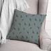 Bungalow Rose Polyester Throw Square Pillow Cover & Insert Polyester in Green/Blue | 18 H x 18 W x 1.5 D in | Wayfair