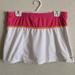 Nike Skirts | Nike Performance Tennis Skort Pink Orange White Athletic Skirt Women's Size L | Color: Pink/White | Size: L