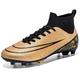 Xinghuanhua Mens Football Boots Hightop Turf Cleats Football Shoes Athletic FG Soccer Shoes Outdoor Indoor Sports Shoes